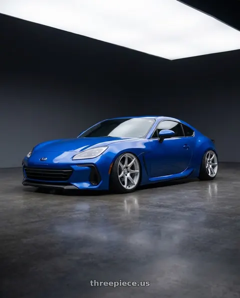 2024 Subaru BRZ with Kansei K11S Tandem 5x114.3 18x9 12 Hyper Silver wheels