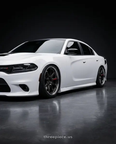 2021 Dodge Charger with Work Zr10 2P 5x115 20x9.5 +18 Glim Black wheels