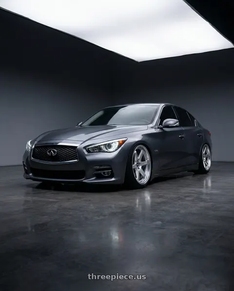 2015 INFINITI Q50 with ESR Wheels APEX SERIES AP6 5x114.3 18x9.5 +22 Hyper Silver wheels