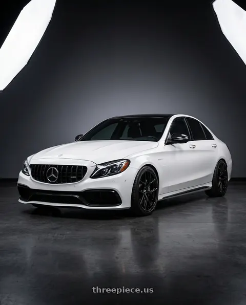 2016 Mercedes-Benz C300 with BBS FI-R Evo 5x112 19x9.5+15 Satin Black wheels