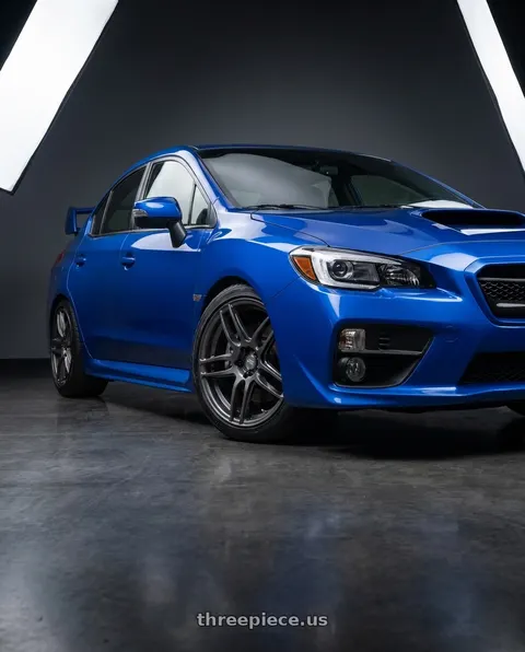 2018 Subaru WRX STI with Niche 1PC M105 NR6 5X108/5X114.3 18X8 +40 MATTE GUN METAL wheels