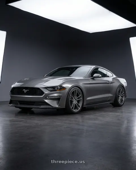 2021 Ford Mustang GT with American Racing AR941 MACH FIVE 5X114.3 20X10 +35 GRAPHITE wheels