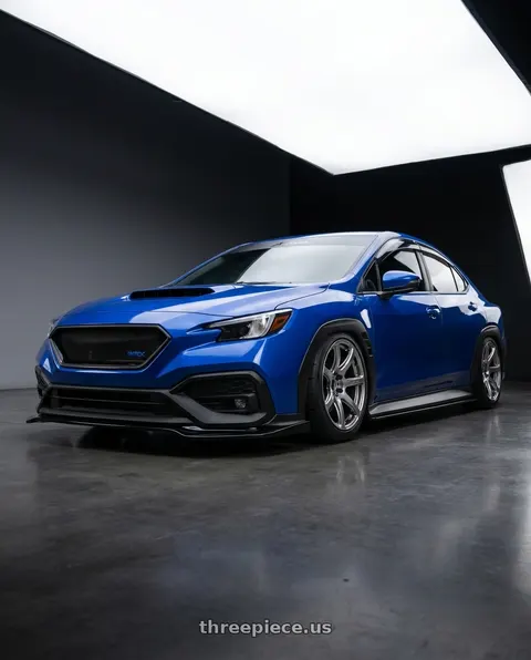 2023 Subaru WRX with Work Emotion T7r 5x100 18x10.5 +12 Gt Silver wheels