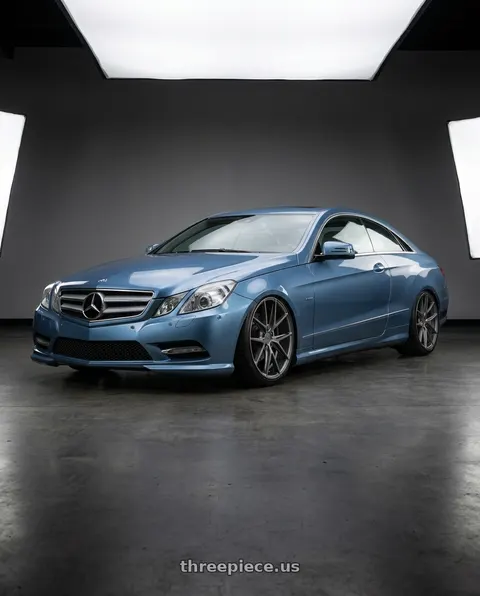 2014 Mercedes-Benz E-Class Coupe C207 with Niche 1PC M116 MISANO 5X112 20X10 +40 MATTE GUN METAL wheels