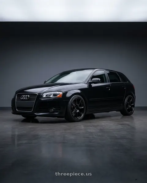 2012 Audi A3 with Advan RGIII 5x112 18x8+50 Gloss Black wheels