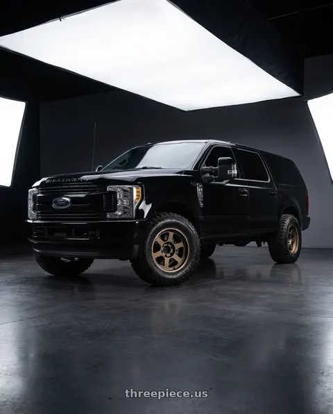 2004 Ford Excursion with Volk Racing TE37XT 6x139.7 18x9.0+0 Bronze wheels