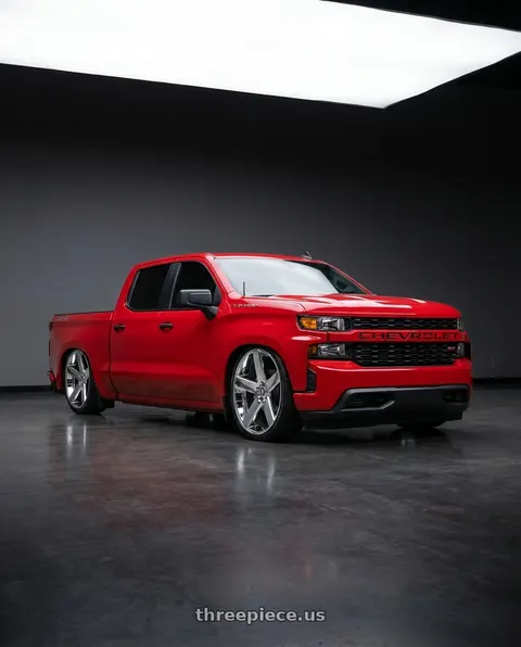 2020 Chevrolet Silverado 1500 with DUB 1PC S115 BALLER 5X127 22X9.5 +11 CHROME PLATED wheels