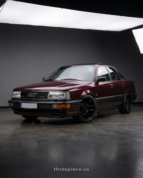 1996 Audi A4 Quattro with KATANA RACING KR04 5x112/5x114.3 18x8 +40 Glossy Black wheels