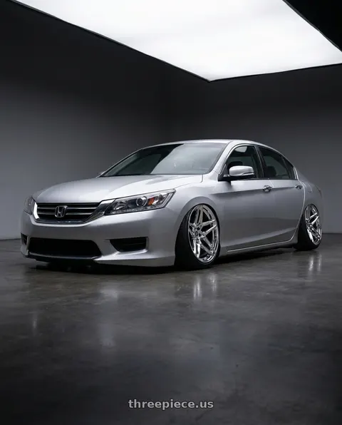 2014 Honda Accord LX with HERITAGE WHEEL EBISU MONOC 5x114.3 20x9 +25 CHROME wheels
