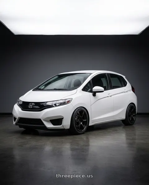 2015 Honda Fit with Advan RGIII 4x100 18x7.0+42 Gloss Black wheels