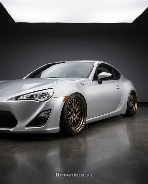 2014 Toyota 86 with Volk Racing 21A 5x100 18X9+0  Bronze wheels