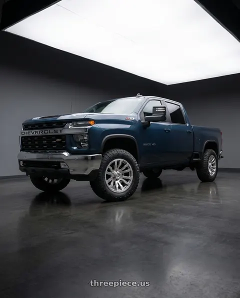2026 Chevrolet Silverado 2500 HD with Fuel 1PC D693 BLITZ 8X170 20X10 -18 PLATINUM wheels