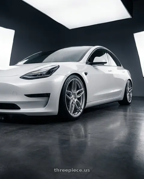 2020 Tesla Model 3 Performance with ADV.1 ADV005 5x114.3 20x9 +35 Platinum wheels