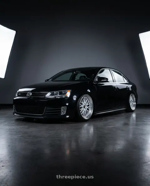 2012 Volkswagen Jetta GLI with Work Vs-Xx 5x100 18x8.5+32 A Disk Light Grey Silver wheels