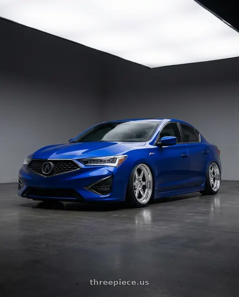 2021 Acura ILX with Kansei K14X Roku 5x114.3 18x9.5 22 Chrome wheels