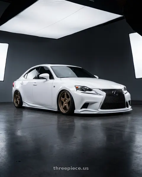 2016 Lexus IS350 with Kansei K12B KNP 5x114.3 18x9.5 22 Bronze wheels