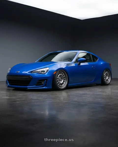 2017 Subaru BRZ with fifteen52 ALPEN MX 5x100 17x8 +38 FROSTED GRAPHITE (SATIN GREY) wheels