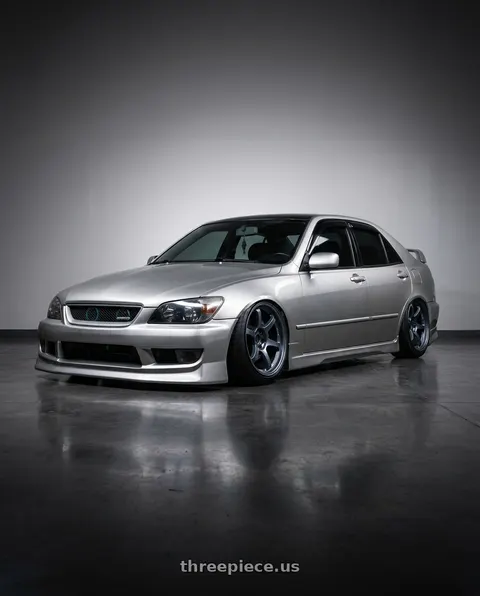 2002 Lexus IS300 with Gram Lights 57DR 5x114.3 18x9.5+22 Gunblue II wheels