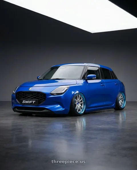 2025 Suzuki Swift with Work Emotion CR 3P wheels