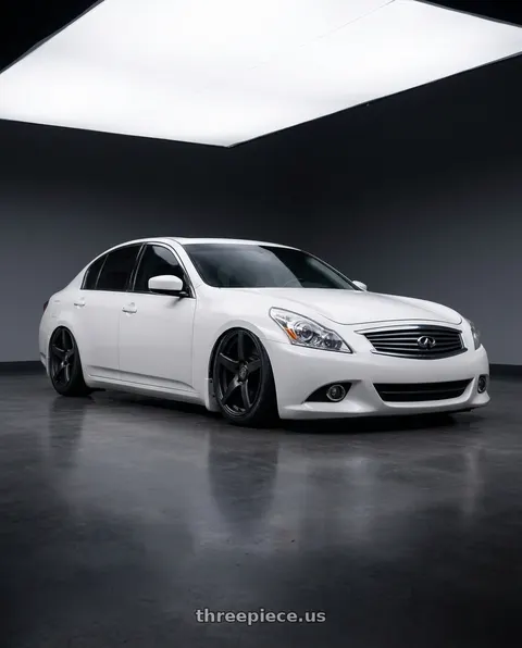 2013 INFINITI G37 with Forgestar CF5 5x114.3 19x10 +42 Satin Black wheels