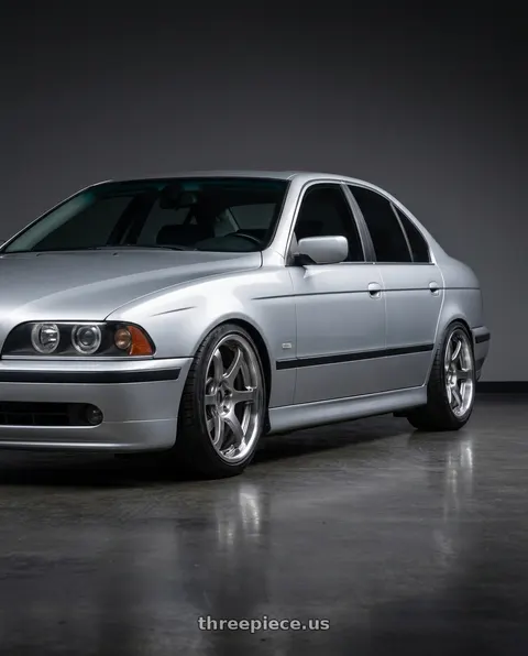 1997 BMW 540i with Ssr Reiner Type 6R 5x100 19X9.5 12 Hyper Disk Titan Silver wheels