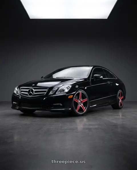 2013 Mercedes-Benz E350 4Matic with G - LINE ALLOYS G5067 5x112/5x114.3 18x8+35 RED LINE wheels