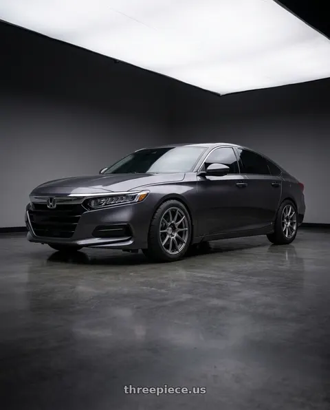 2019 Honda Accord LX with Ssr Gtx01 5x114.3 18x8.5+44  DARK SILVER wheels