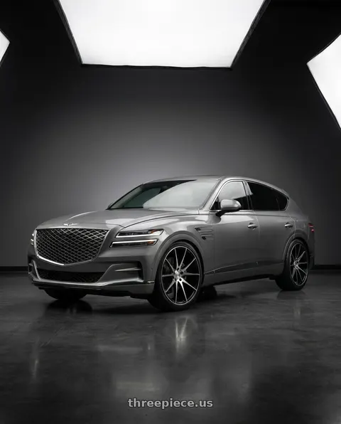 2027 Genesis GV80 Advanced with RAVETTI M11 5X114.3 22x9 +40 SATIN BLACK MACHINED wheels