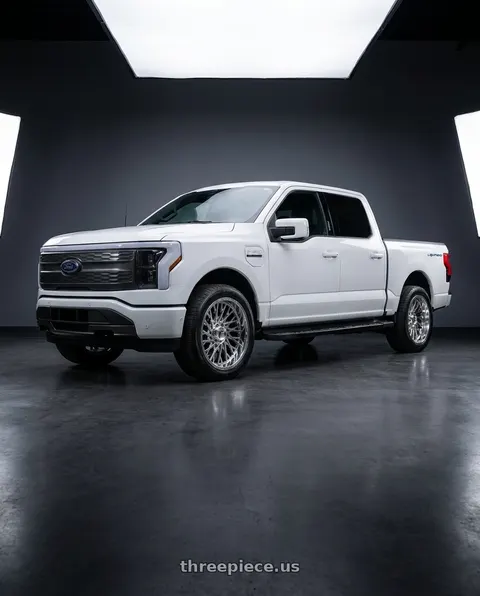 2022 Ford F-150 Lightning with Fittipaldi FS369MC 6X135/6x139.7 22x9.5 +25 Mirror Coat wheels