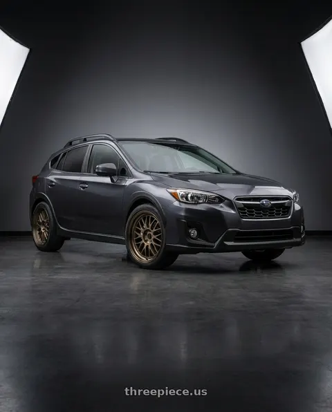 2018 Subaru Crosstrek with Volk Racing 21A 5x100 18X8.5+34  Bronze wheels