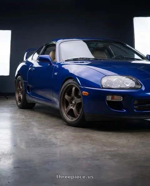 1997 Toyota Supra with Motegi MR131 5X114.3 18X8 +45 MATTE BRONZE wheels