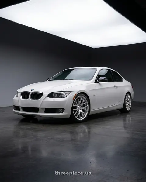 2008 BMW 328xi with Avant Garde Wheels M359 5X120 18x8.5 +35 Hyper Silver wheels