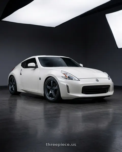 2017 Nissan 370Z with Gram Lights 57CR 5x114.3 19x10.5+12 Gunblue II wheels