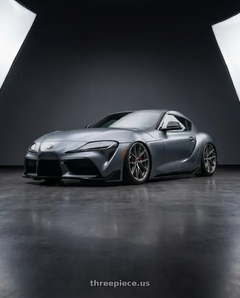 2021 Toyota GR Supra Premium with BBS CC-R 5x120 19x8.5+35 Satin Platinum wheels