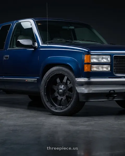 1994 GMC K2500 with G-FX TR-12 8x165.1 17x9+12 Matte Black wheels