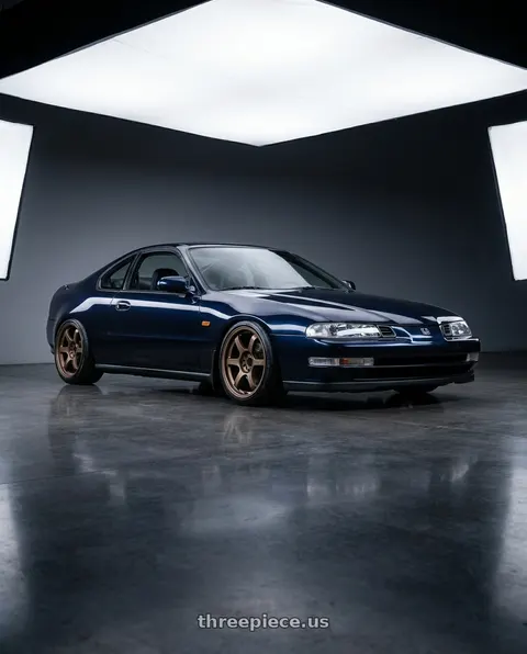 1995 Honda Prelude with Gram Lights 57DR 5x114.3 17x9 +22 BRONZE 2 wheels