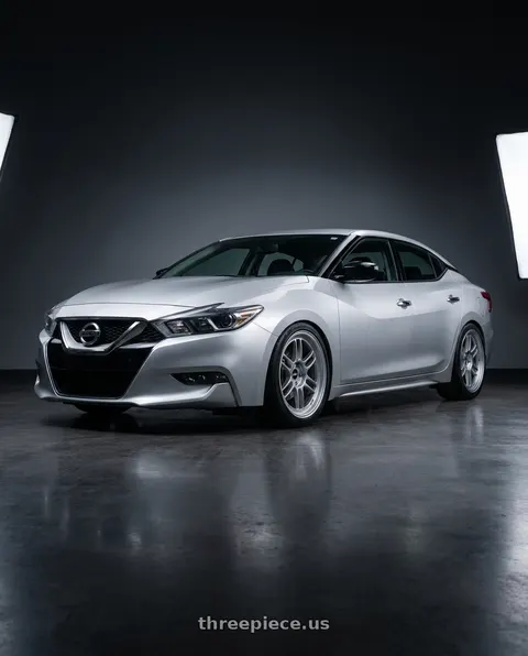 2018 Nissan Maxima with Enkei RPF1 5x114.3 18x9.5+15 Silver wheels