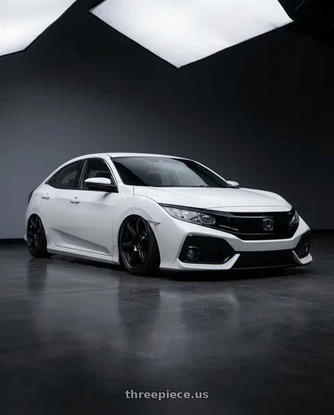 2019 Honda Civic with Advan RGIII 5x114.3 19x9.0+35 Gloss Black wheels