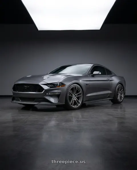 2022 Ford Mustang GT with American Racing AR941 MACH FIVE 5X114.3 19X11 +25 GRAPHITE wheels