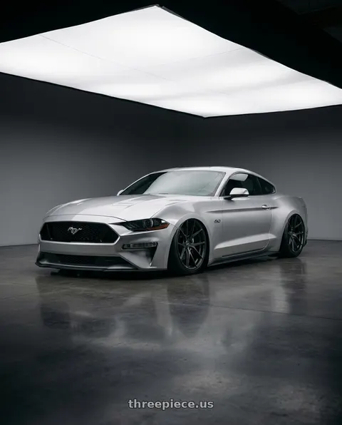 2018 Ford Mustang with Bravado 08B Tribute 5X115 20x9.5 +18 Matte Black wheels