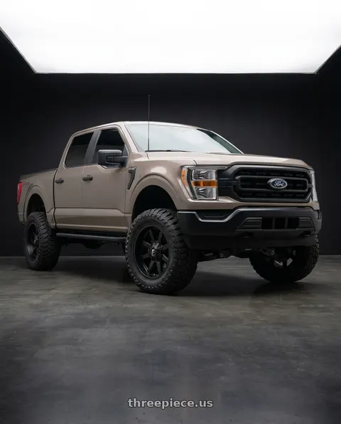 2013 Ford F-150 with Fuel 1PC D436 MAVERICK 6X135/6X139.7 20X10 -24 SATIN BLACK wheels