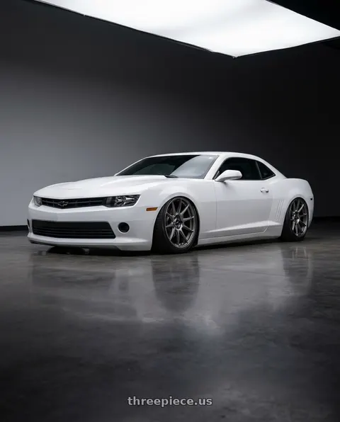 2014 Chevrolet Camaro with Konig Ampliform 5x120 20x8.5+45 Dark Metallic Graphite wheels