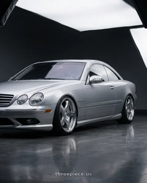 2005 Mercedes-Benz CL65 AMG with MRR VP3 5x108 20x10.5  +40 Silver Machine Face wheels
