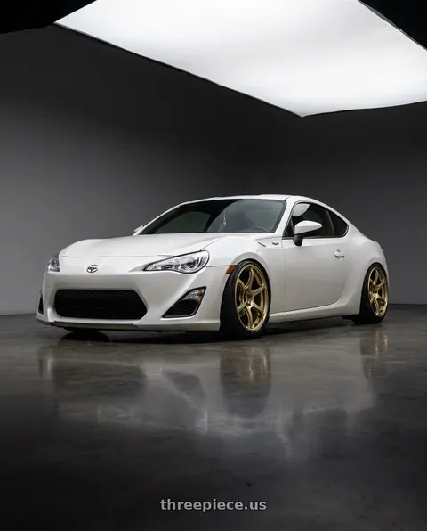 2016 Scion FR-S with Advan RGIII 5x100 17x8.0+48 Gold wheels