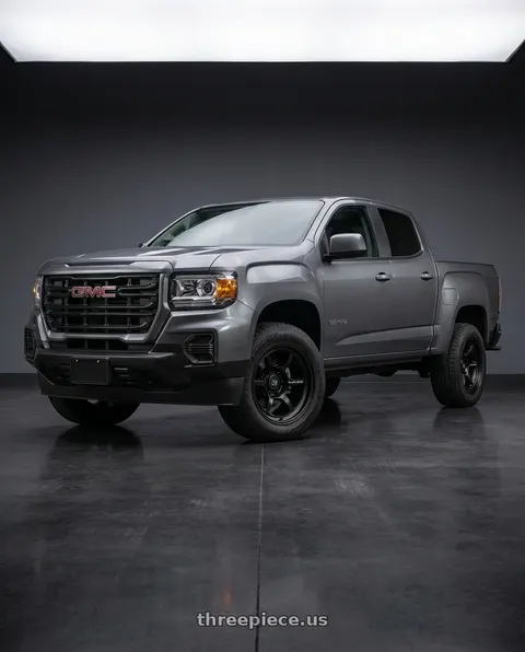2021 GMC Canyon Denali with Black Rhino SHOGUN 6X120 17X8.5 +20 MATTE BLACK wheels