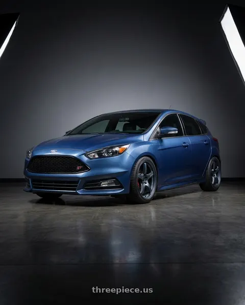 2018 Ford Focus ST with Gram Lights 57CR 5x108 18x8.5 +37 GUNBLUE II wheels