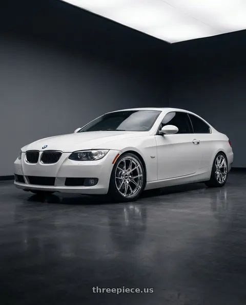 2007 BMW 335i with ESR Wheels RF2 5x120 19x8.5 +30 Chrome wheels