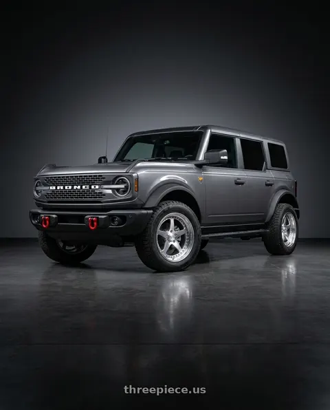 2023 Ford Bronco with CCW SA50 6x139.7 17x8 +30 Polished wheels