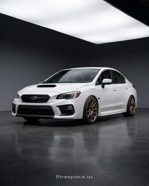 2021 Subaru WRX with WORK Emotion CR Shigoku 5x114.3 18x9.5 +38 Armed Titanium AMG wheels