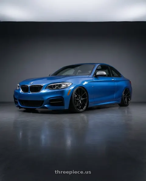 2018 BMW M240i with Niche 1PC M117 MISANO 5X112 19X8.5 +34 MATTE BLACK wheels